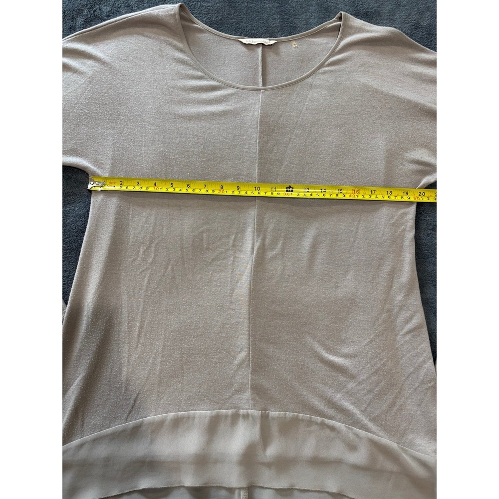 Soft Surroundings Long Sleeve Tunic, Women's Size Medium, Lightweight Tan Cream - Picture 11 of 11